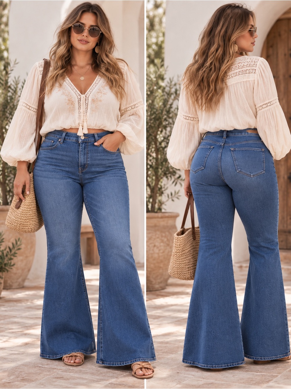 Abercrombie & Fitch | The Flare Ultra High Rise Jeans Medium Wash Size 36 / 22S